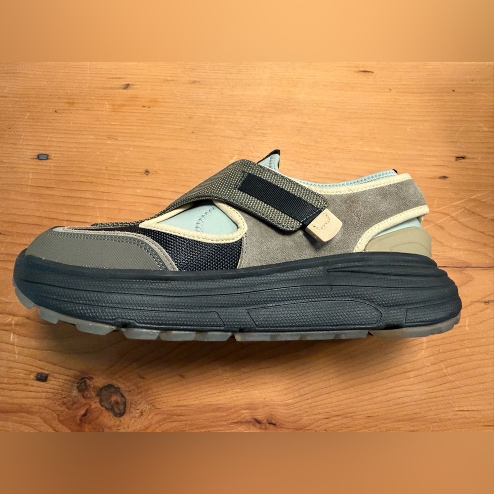 Suicoke Tred Black, Gray & Cream Mary Jane Sneaker - Picture 6 of 7